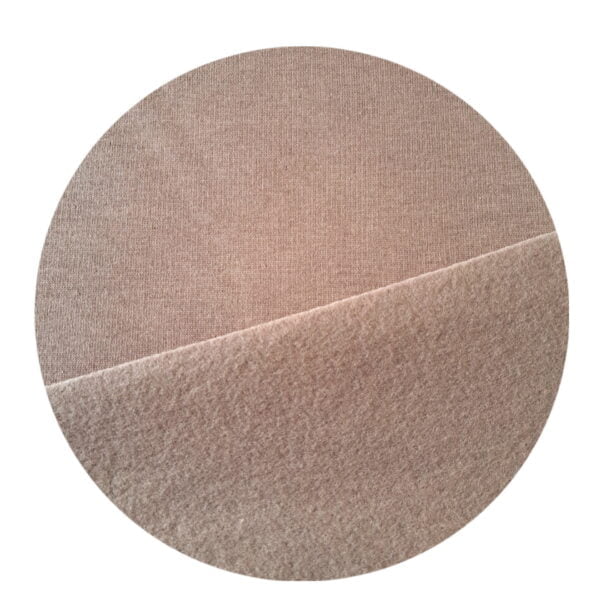 Kosmatena prevešanka enobarvna BEŽ RJAVA-meter na meter