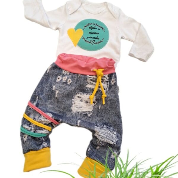 komplet očijeva in mamina princeska-meter na meter