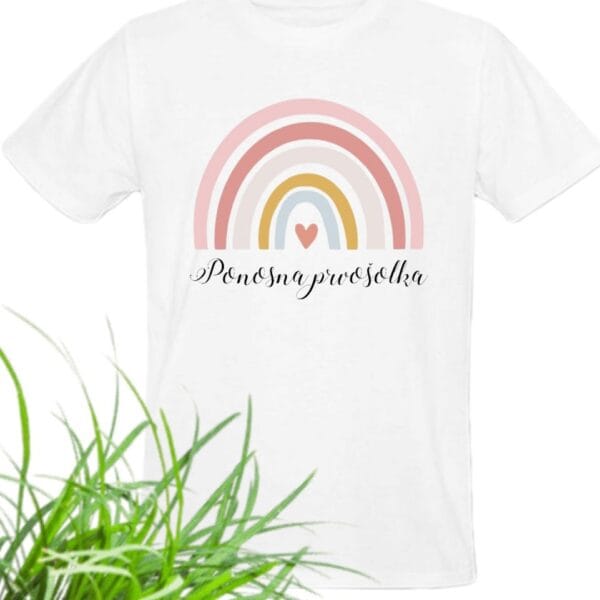 Majica s tiskom PONOSNA PRVOŠOLKA-meter na meter