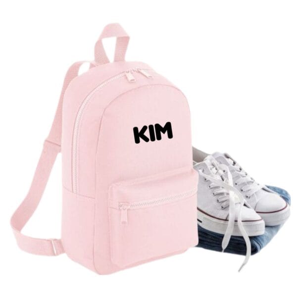 Personaliziran nahrbtnik- nežno roza-meter na meter