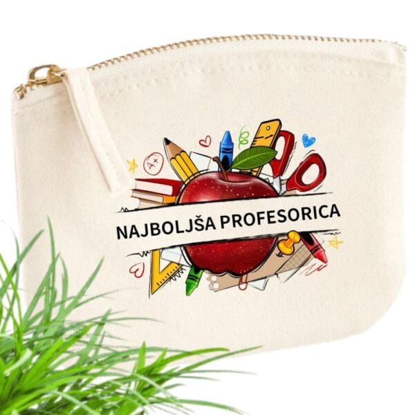 Drobižka/ manjša torbica NAJBOLJŠA PROFESORICA-meter na meter