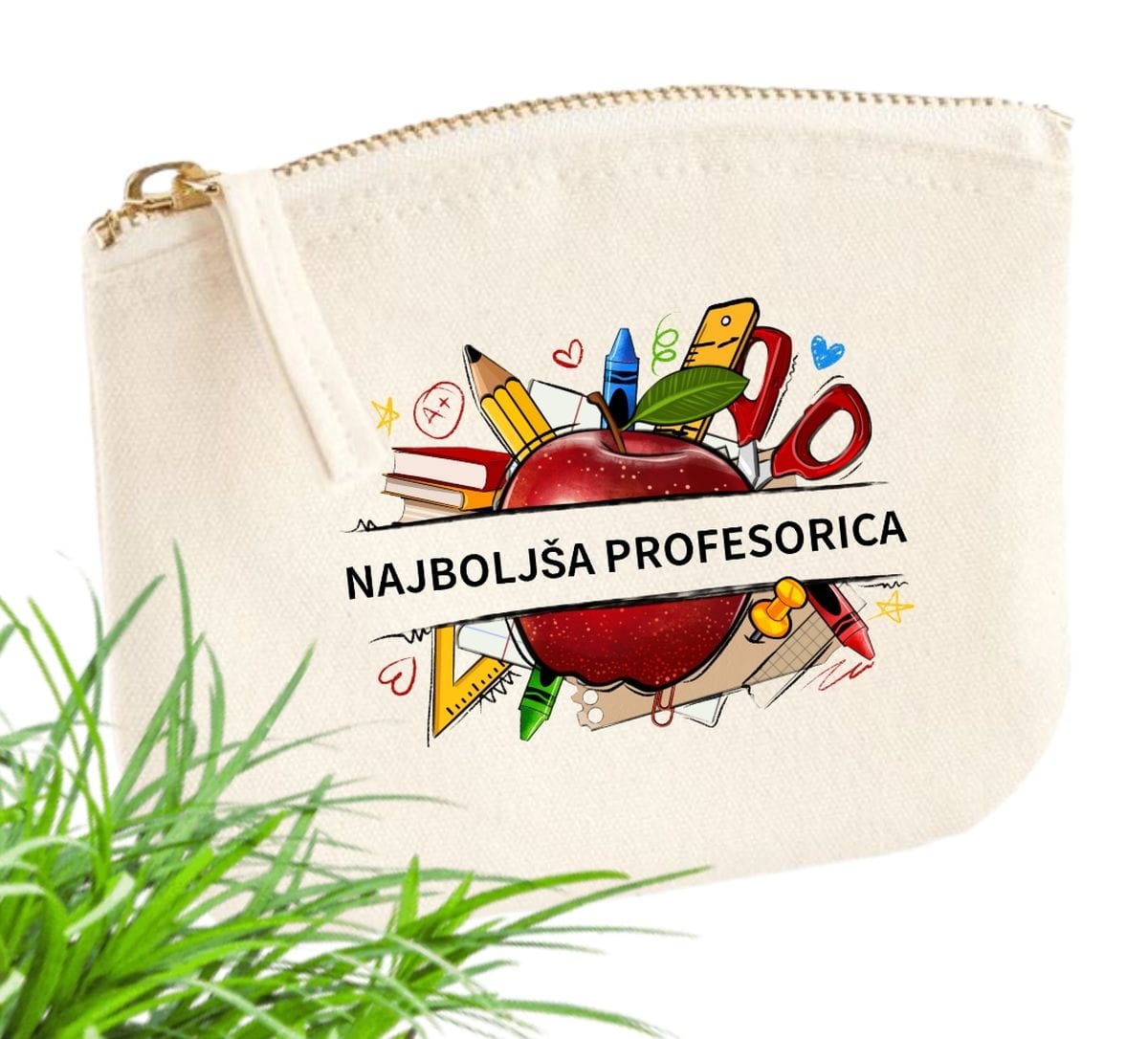 Drobižka/ manjša torbica NAJBOLJŠA PROFESORICA-meter na meter