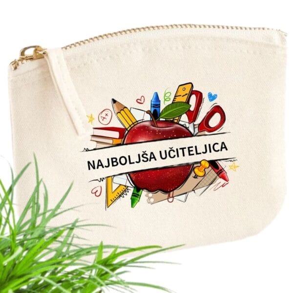 Drobižka/ manjša torbica NAJBOLJŠA UČITELJICA-meter na meter