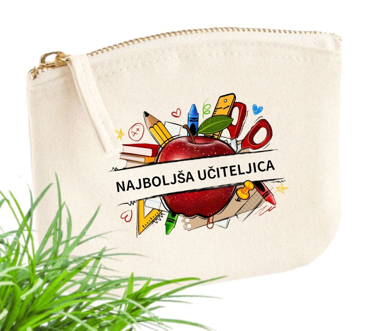 Drobižka/ manjša torbica NAJBOLJŠA UČITELJICA-meter na meter